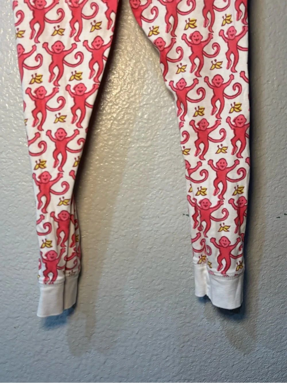 Roller Rabbit Kid’s Pajama Set PINK  Monkey Size 6 Pima Cotton Made In PERU